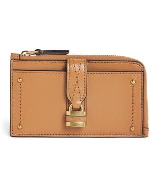 Chloé Small Grained Leather Paddington Purse - Brown