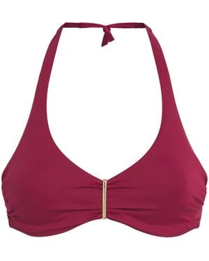 Melissa Odabash Halterneck Provence Bikini Top - Red