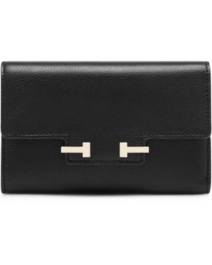 Tom Ford Leather Aube Wallet - Black