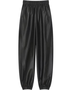 Givenchy Leather Elasticated Pants - Black