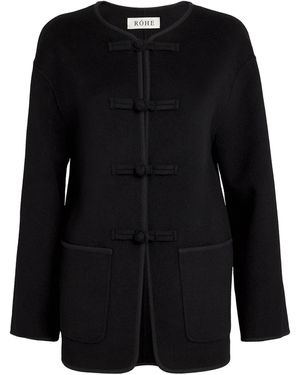 Rohe Mandarin-Closure Jacket - Black