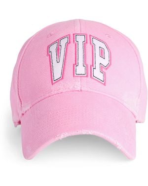 Balenciaga Cotton Vip Baseball Cap - Pink