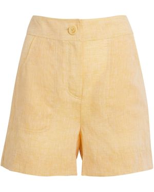 Eres Linen Enjouee Tailored Shorts - Natural