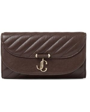 Jimmy Choo Curve Wallet On Chain - Brown