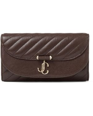 Jimmy Choo Curve Wallet On Chain - Brown