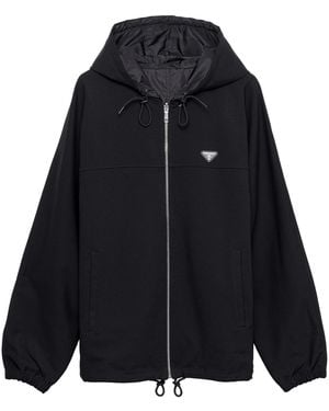 Prada Technical Hooded Jacket - Blue