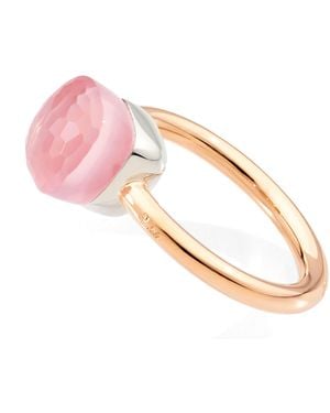 Pomellato Mixed And Rose Quartz Nudo Ring - Pink