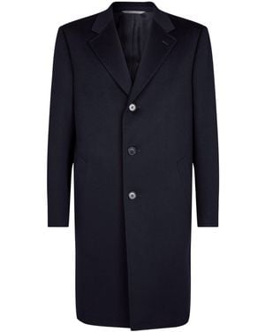 Canali Wool-cashmere Coat - Blue