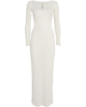 Skims Soft Lounge Maxi Dress - White