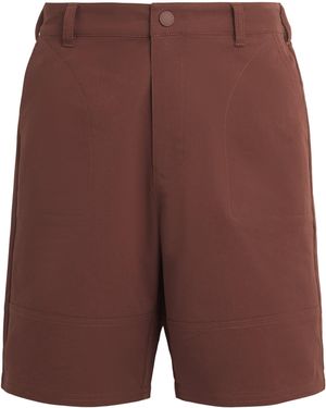 Barbour Stretch-Twill Strickland Shorts - Purple