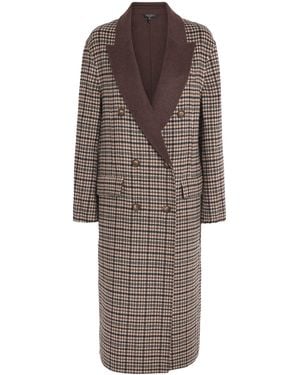 Rag & Bone Wool-Blend Vasso Check Coat - Brown