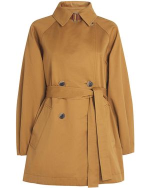 MAX&Co. Cotton Gabardine Trench Jacket - Natural