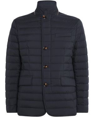 Moorer Quilted Zavyer Jacket - Blue