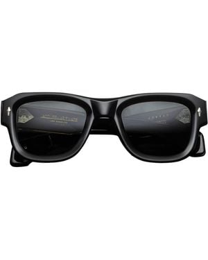 Jacques Marie Mage Conrad Square Sunglasses - Black