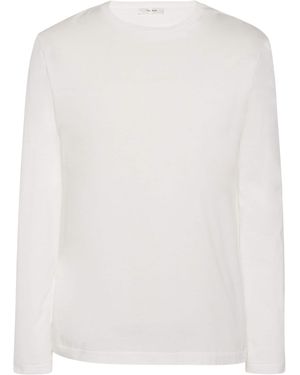 The Row Leon Cotton Long-Sleeve T-Shirt - White