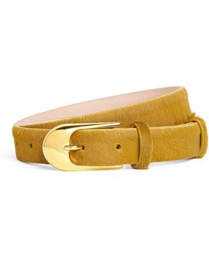 KHAITE Ponyhair Belt - Yellow