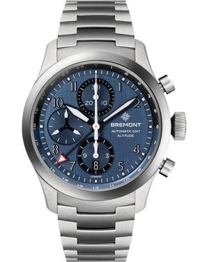 Bremont Titanium Altitude Chronograph Gmt Watch - Grey