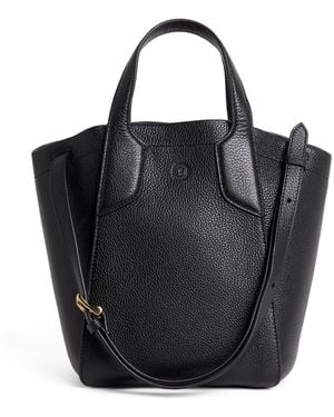 Harrods Small Leather Freya Tote Bag - Black