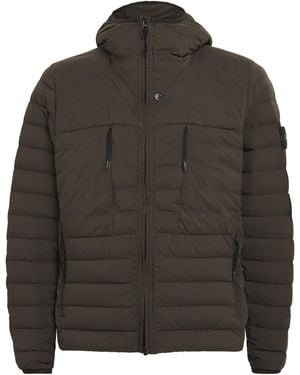 Stone Island Down Cordura Puffer Jacket - Brown