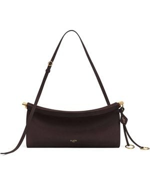 Alaïa Medium Leather Le Click East West Shoulder Bag - Brown