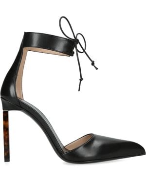 Tom Ford Leather Ankle Strap Pumps 105 - Black