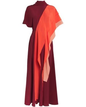 ROKSANDA Silk Arista Maxi Dress - Red