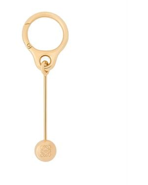 Loewe Bar Pebble Keyring - Metallic
