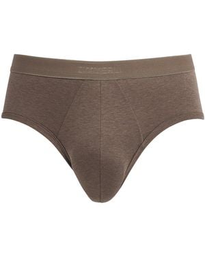 Zimmerli of Switzerland Sea Island Cotton Briefs - Brown