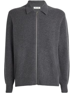 Samsøe & Samsøe Zip-Up Saisaks Cardigan - Grey