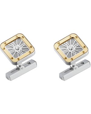 Cartier Sterling And Santos De Cufflinks - Metallic