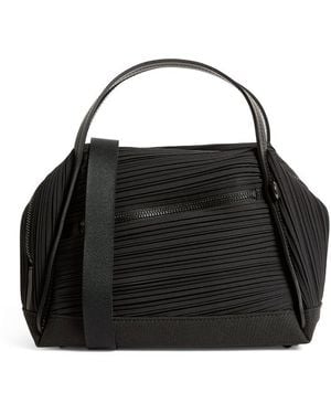 Pleats Please Issey Miyake Bias Pleats Top-Handle Bag - Black