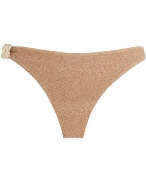 Devon Windsor Glitter Helen Bikini Briefs - Natural
