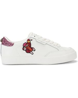 Kurt Geiger Leather London Patch Trainers - White