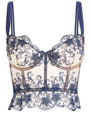 I.D Sarrieri Sunset Half-Cup Bustier Bra - Blue
