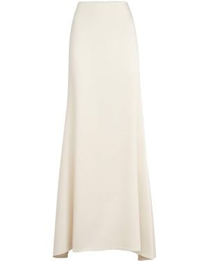 Brunello Cucinelli Satin Maxi Skirt - White