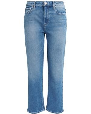 PAIGE Mason Ankle Mid-Rise Straight Jeans - Blue