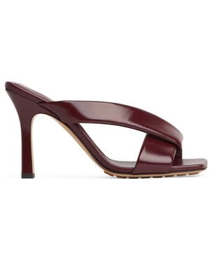 Bottega Veneta Leather Riva Mules 90 - Brown
