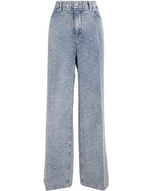 GOOD AMERICAN Good Skate Wide-Leg Jeans - Blue