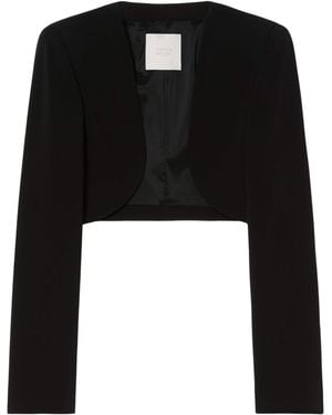 Marina Rinaldi Cropped Bolero Jacket - Black