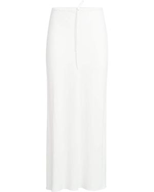 Brunello Cucinelli Drawstring Midi Skirt - White