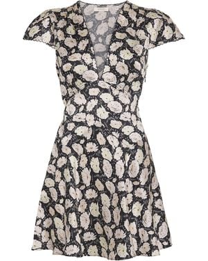 Doen Silk Dianne Mini Dress - Black