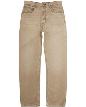 7 For All Mankind Easy Straight Jeans - Natural