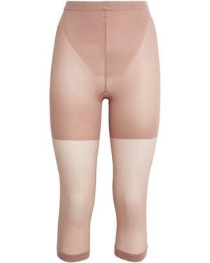 Skims Hosiery Shapewear Cropped Leggings - Pink