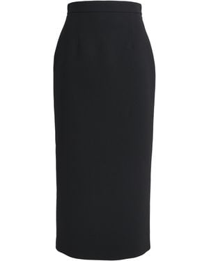 ROKSANDA Crepe Amel Pencil Midi Skirt - Black
