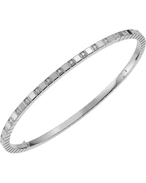 Chopard And Diamond Ice Cube Bangle - Metallic