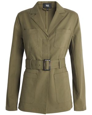 PAIGE Cotton-Blend Cluny Utility Jacket - Green