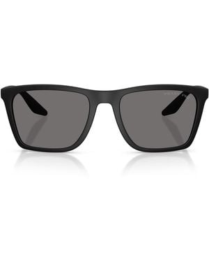 Prada Linea Rossa Injected Pr B08S Square Sunglasses - Black