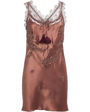 Torlowei Silk Patsy Mini Slip Dress - Brown
