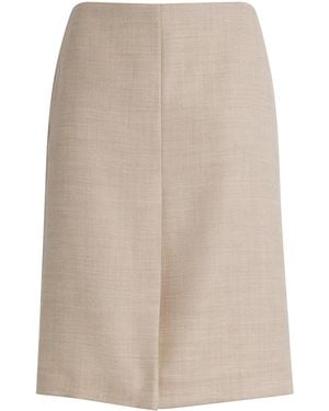 JOSEPH Virgin Wool Duggan Skirt - Natural