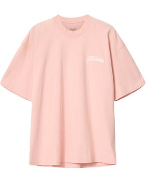 AllSaints Organic Cotton Oversized Odyssey T-Shirt - Pink